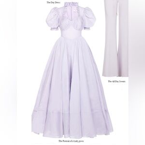 NWT Selkie The Thunder Cloud Portrait of a Lady Gown Small with Train